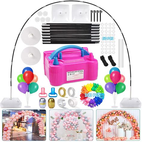 Balloon Arch Kit and Balloon Pump Electric, 10ft Wide Adjustable ...