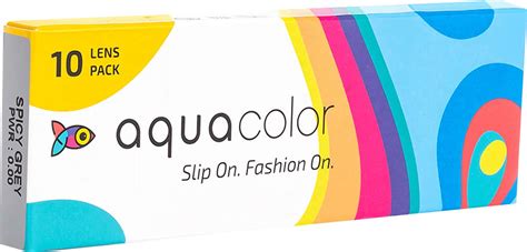 Buy AQUACOLOR SPICY GREY DAILY DISPOSABLE COLOR LENSES (10 LENS /BOX ...
