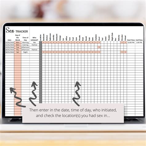 Sex Tracker Excel Spreadsheet Template, Track Sex, Safe Sex Tracker, Sexual Activity Tracker ...