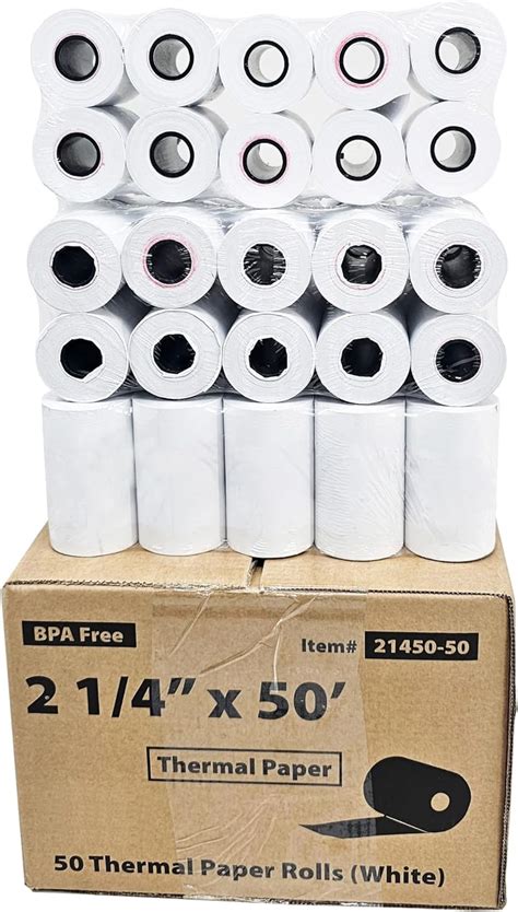 BuyRegisterRolls 50 rolls - 50 GSM Finland Paper) 2 1/4 X 50 Thermal ...