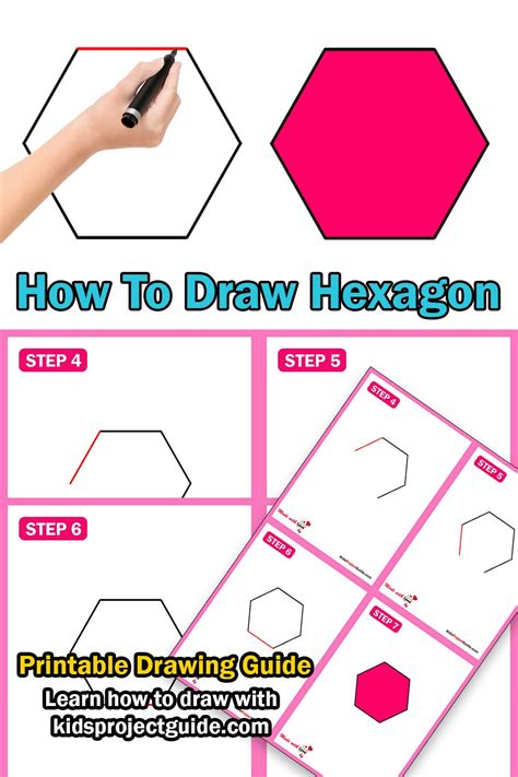 Image result for How to Draw Hexagon Using a Ruler Short