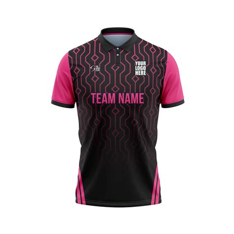 Pink Web Customized Cricket Team Jersey Design | Customized Cricket ...