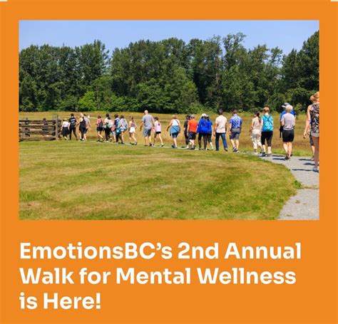 EmotionsBCs 2nd Annual Walk for Mental Wellness, Surrey Bend Regional ...