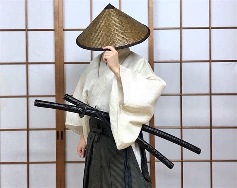 Samurai Hut Cosplay, 45 cm Tsuno Gasa, Samurai Gasa/ Samurai Cosplay ...