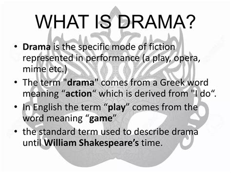 Types of drama | PPTX