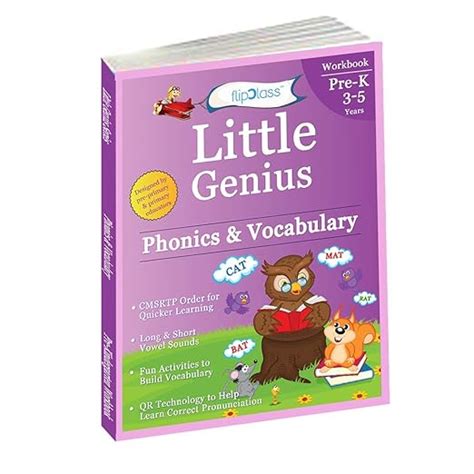 Buy Phonics & Vocabulary: Pre Kindergarten Workbook (Little Genius ...