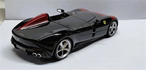 Ferrari Monza SP1 Black with Red Stripes 1/24 Diecast Model Car by Bbu ...