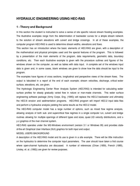 HEC-RAS Basics Part Steady 的图像结果