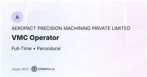 VMC Operator Job | Perundurai | Junior