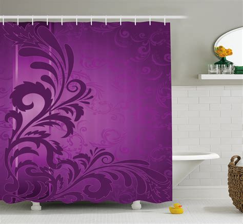 Shower Curtain Purple Fabric at Mercedes Jackson blog