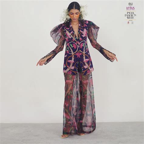 Printed Sheer Pants – Limerick by Abirr n' Nanki