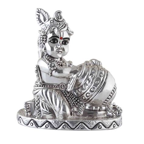 Buy Silver 999 Krishna Idol Bal Gopal Murti ~ CaratCafe