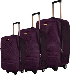 SKYLINE Pack of 3 Expandable Spinner Luggage Suitcase with Number Lock ...