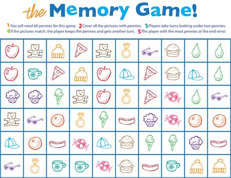 Image result for Memory Game Print Out