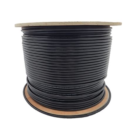 Micro Connectors Direct Burial 1000-ft 23 Cat 6 4 Underground Black ...