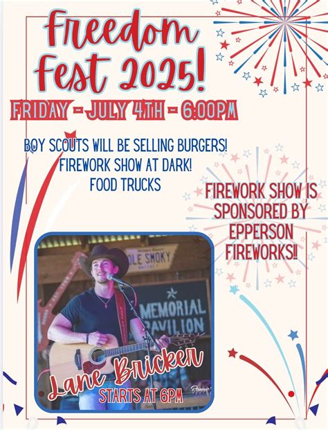 Freedom Fest 2025, #1 Trail Head Park Plaza, New Boston, TX, United ...