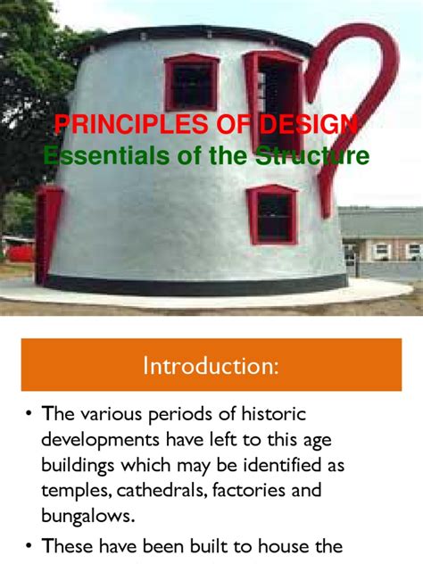 Lect. 02. Principles of Design Essentials of The Structure | PDF ...
