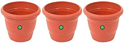 TrustBasket UV Treated Square Plastic Planter (6 inches) - Terracotta ...