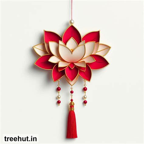 Free Lotus Wall Hanging Printables for Diwali Decorations, Bulletin ...