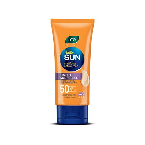 Joy Tinted Sunscreen SPF 50 With Natural Tone Tint (60ml) | Mattifying ...