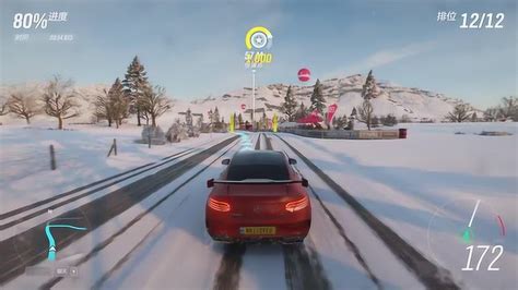 地平线4 奔驰车主居然把车开到雪地里蹭机油_腾讯视频