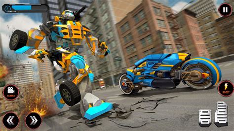 Ultimate Flying Robot Bike Transforming Games - Futuristic Motorcycle ...