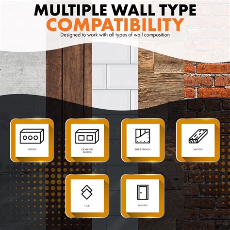 Buy Tone Vault Audio & Media Guitar Wall Mount (2 Pack), Black Metal ...