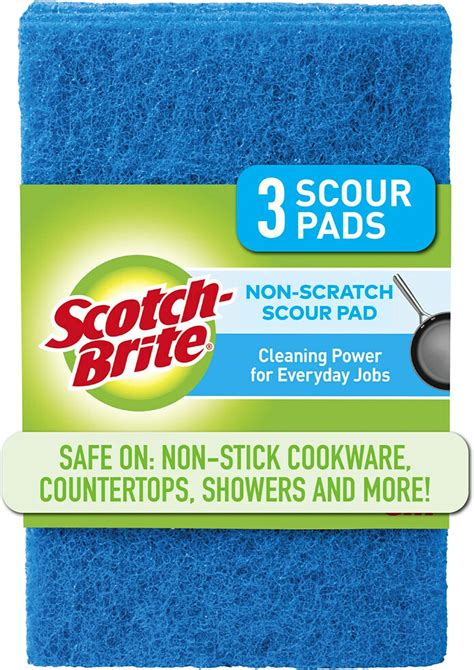 Amazon.com: Scotch-Brite Non-Scratch Scour Pads, Scouring Pad for ...