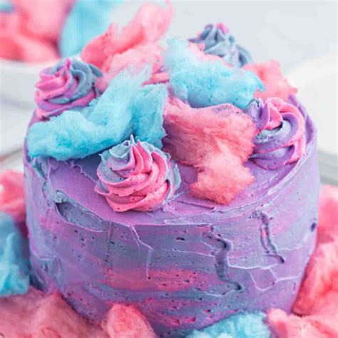 Cotton Candy Cake - Desserts on a Dime