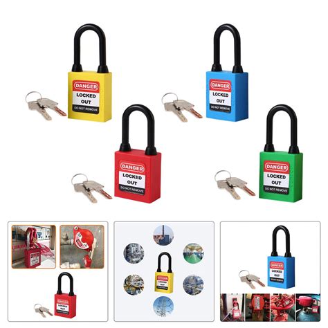 ⚡️Buy Maxbell Lockout Tagout Locks Nylon Safety Padlock Premium 6mm ...