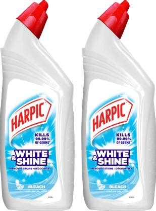 Harpic White and Shine Disinfectant Bleach Liquid Toilet Cleaner Price ...