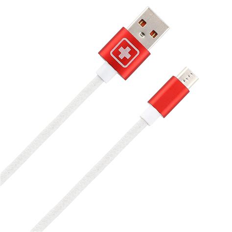 Swiss Military Micro USB Data & Charging Cable, 2.4A Rapid Charging ...