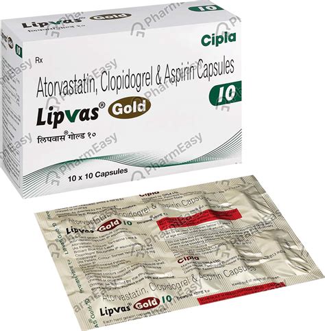 Lipvas Gold Strip Of 10 Capsules: Uses, Side Effects, Price & Dosage ...