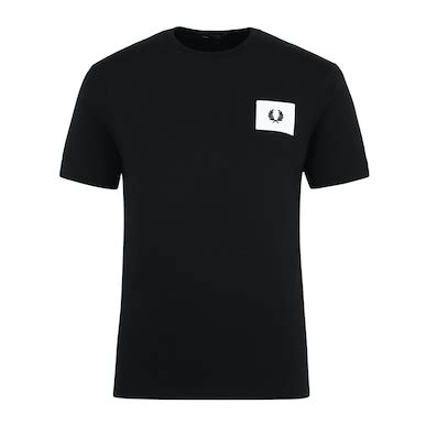 Buy Men Black Patch Work T-Shirts Online at The Collective - 459355