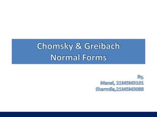 Image result for Greibach Normal Form Tutorial