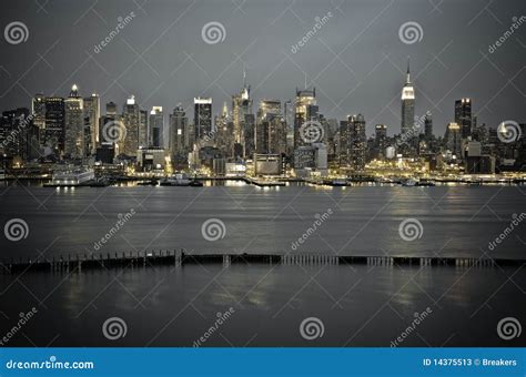 New York Manhattan from JFK Boulevard East Editorial Stock Photo ...