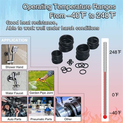 Boeray 740pc Universal O Rings Assortment in 24 Sizes with 4pc Tools ...