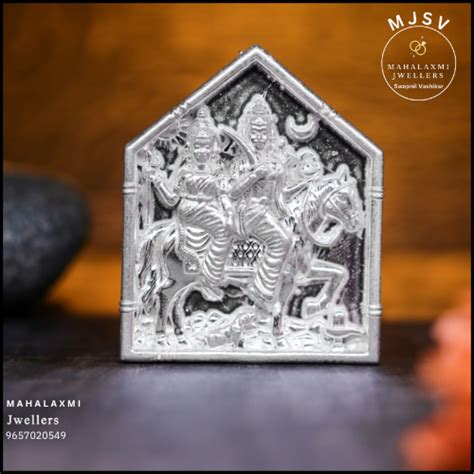 Khandoba Mhalsa 3D taak in silver – MJSV