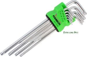 MALFAH ENTERPRISES HANBON 651302 TORX HEX KEY 9PCS EXTRA LONG Allen Key ...