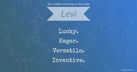 The hidden meaning of the name Levi | Namious