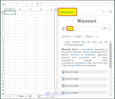 Excel Help Task Pane 的图像结果