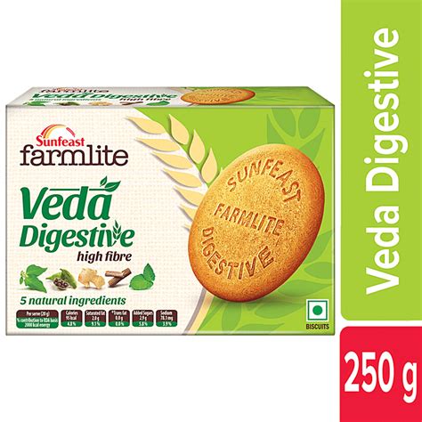 Sunfeast Farmlite Veda Digestive Biscuit - High Fibre, Goodness Of 5 ...