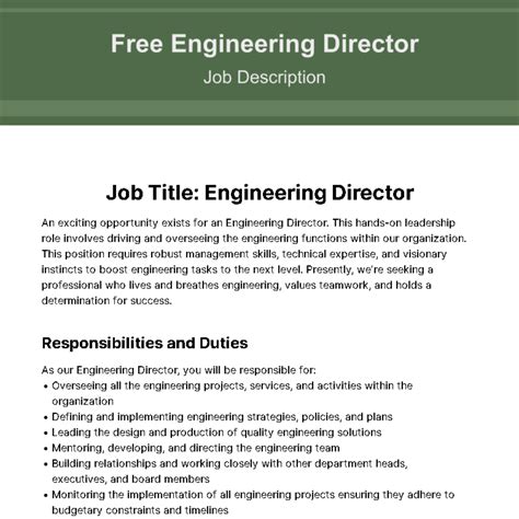 Image result for Engineering Manager Job Description Examples