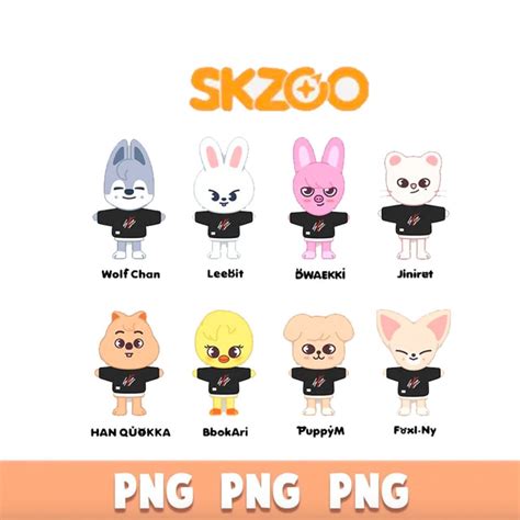 Stray Kids Skzoo Characters PNG, Felix Stray Kids, Stray Kids Member ...