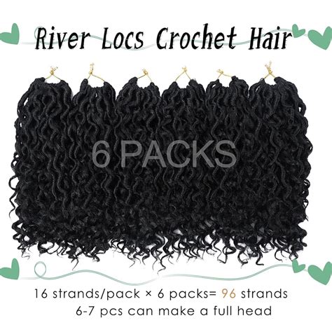 LIYATE Goddess Locs Crochet Hair 8 Inch 6 Packs Faux Locs India | Ubuy
