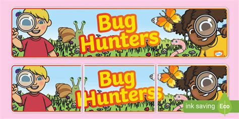 Bug Hunters Display Banner (teacher made) - Twinkl