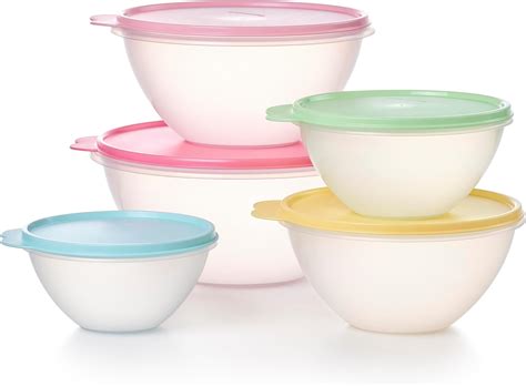 Amazon.com: Tupperware Heritage Wonderlier 10 Piece Food Storage Bowl ...