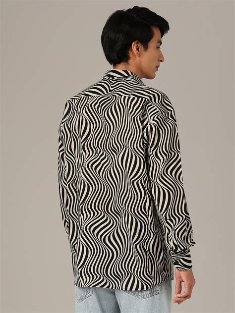 Black & White Zebra Print Oversized Shirt | Dennison – Dennison Fashion ...
