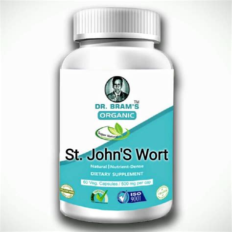 DR.BRAM'S Organic St. John'S Wort Herb Extract Capsules - 350Mg (60 ...