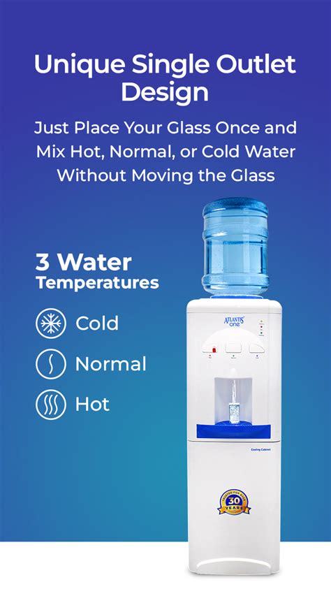 Atlantis One Water Dispenser with Small Fridge – RO Compatible